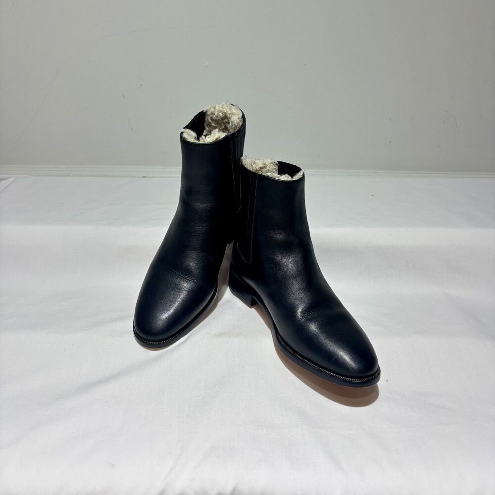 J.Crew Black Lined Ankle Boots Size 6